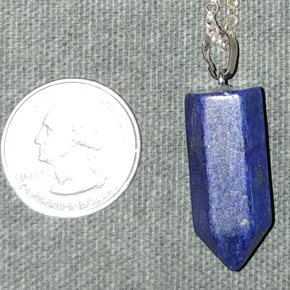 Lapis Lazuli bullet pendant